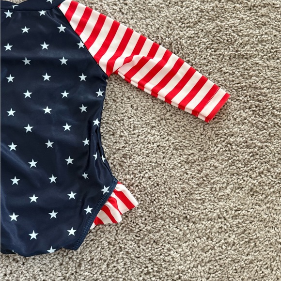 Star and Stripe Baby Swimsuit with Hat - Picture 4 of 5